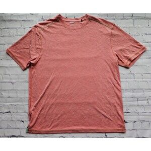 Tommy Bahama Men’s‎ Short Sleeve T-Shirt Coral Pink Size LG Casual Comfort Blend